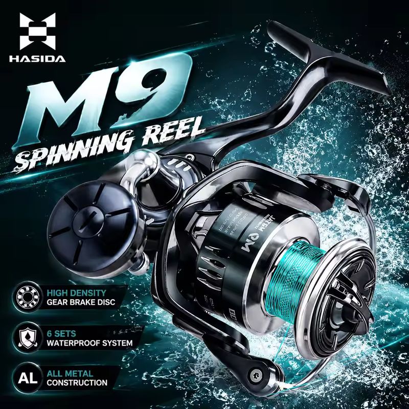 HASIDA M9 Spinning Reel Full M - огляд і ціна Fishing Boat Steering Wheel