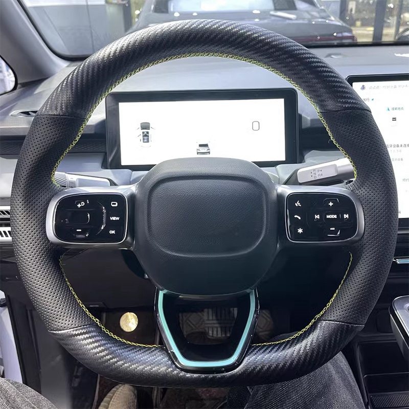 DIY Black Genuine Leather Carb - огляд і ціна Fishing Boat Steering Wheel